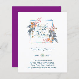 HAUSHALTSPARTENBlätter Hochzeit im Herbst lädt Aqu