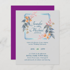 HAUSHALTSPARTENBlätter Hochzeit im Herbst lädt Aqu