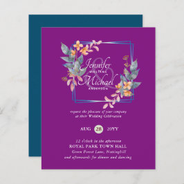 HAUSHALTSPARTENBlätter Hochzeit im Herbst lädt Aqu