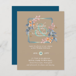 HAUSHALTSPARTENBlätter Hochzeit im Herbst lädt Aqu