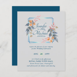 HAUSHALTSPARTENBlätter Hochzeit im Herbst lädt Aqu