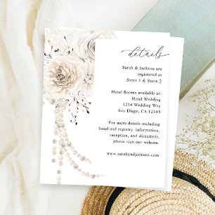 Haushaltsperlen und Weiße Blumendetails