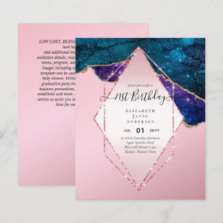 HAUSHALTSPLAN 21. Geburtstag Glittery AGATE Sparkl