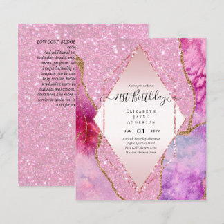 HAUSHALTSPLAN 21. Geburtstag Glittery AGATE Sparkl