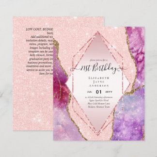 HAUSHALTSPLAN 21. Geburtstag Glittery AGATE Sparkl