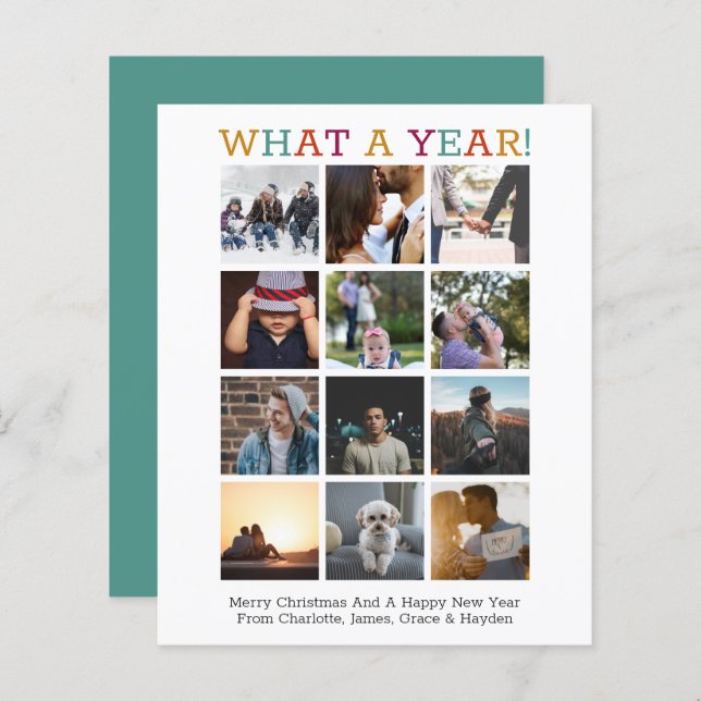 HAUSHALTSPLAN - Foto - Weihnachtsjahr (Vorne/Hinten)