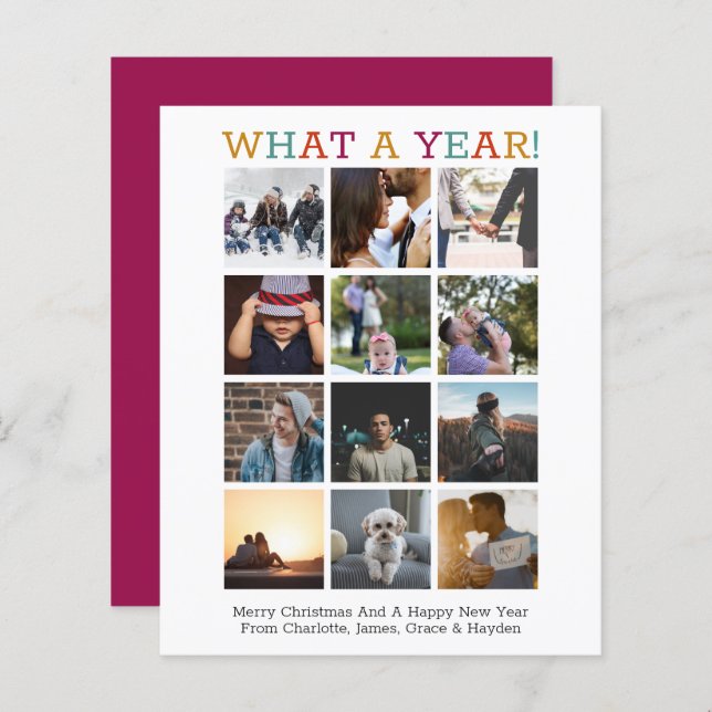 HAUSHALTSPLAN - Foto - Weihnachtsjahr (Vorne/Hinten)