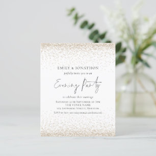 HAUSHALTSPLAN Light Gold Glitzer Abend laden ein