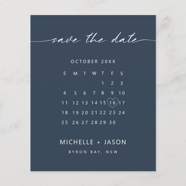 Haushaltsplanplan Save the Date Flyer (Vorne)