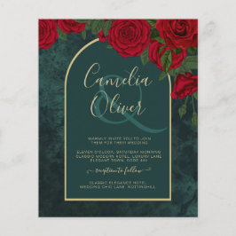 HAUSHALTSPOLITIKGrüne Rote Rosen Winter HochzeitsE Flyer
