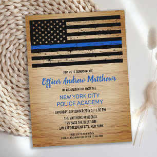Haushaltspolizei Abschluss Thin Blue Line