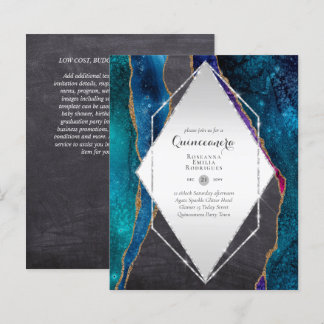 HAUSHALTSQUINCEANERA - AGATE Glitzern Glamour Chic