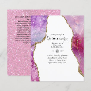 HAUSHALTSQUINCEANERA - AGATE Glitzern Glamour Chic