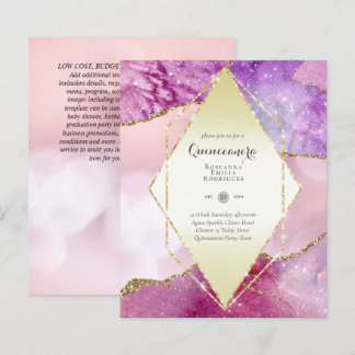 HAUSHALTSQUINCEANERA - AGATE Glitzern Glamour Chic