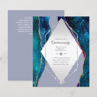 HAUSHALTSQUINCEANERA - AGATE Glitzern Glamour Chic