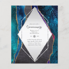 HAUSHALTSQUINCEANERA - AGATE Glitzern Glamour Chic Flyer