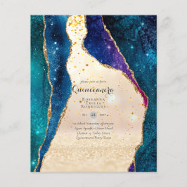 HAUSHALTSQUINCEANERA - AGATE Glitzern Glamour Chic Flyer