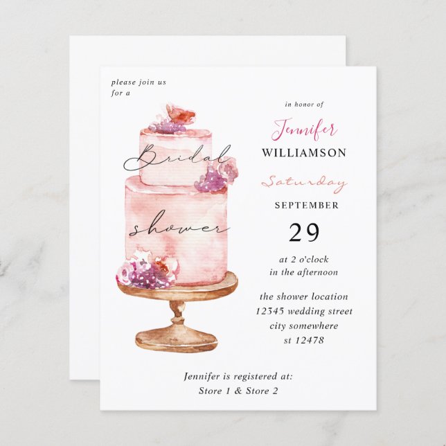 Haushaltsrosa Brautparty (Vorne/Hinten)