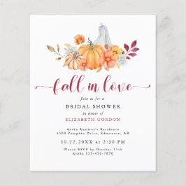 Haushaltsrückgang Brautparty Pumpkin Fall Liebe