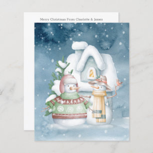 HAUSHALTSSCHneemänner im Schnee - Weihnachten im F