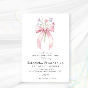 HAUSHALTSÜBERRASCHENDES PARTY 80. Geburtstag Einladung