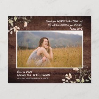 HAUSHALTSVERSE Christlicher Abschluss aus Holz