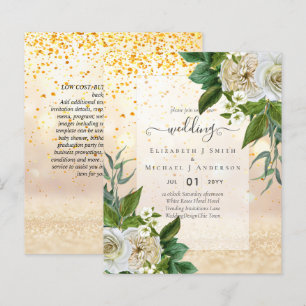 HAUSHALTSWEISSE ROSES Einladungen WEDING CHIC