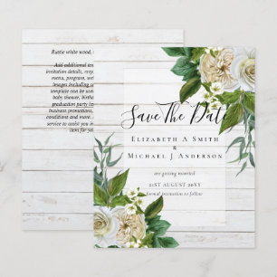 HAUSHALTSWEISSE ROSES Einladungen WEDING CHIC