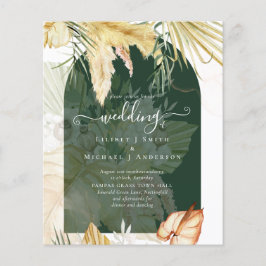 HAUSHALTSWheat Pampas Grass Wedding Flyer