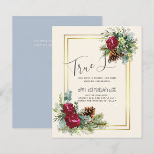 HAUSHALTSWinter Hochzeit Burgund Rose Eukalyptus