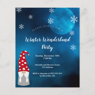 Haushaltswinterwunderland Party-Blaumond-Zwerge