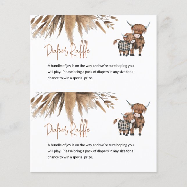 Haushaltswürfel Raffel Kuh Farm Card Center Cut (Vorderseite)