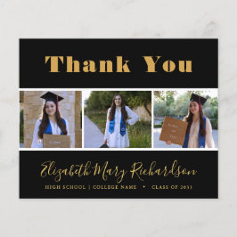 HAUSHALTSZEICHEN Modern 3 Foto Grad Vielen Dank Flyer