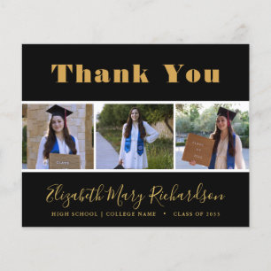 HAUSHALTSZEICHEN Modern 3 Foto Grad Vielen Dank Flyer