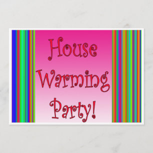 Hauskarte Erwärmung Party Einladung