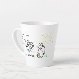 Hauskatze, Barnkatze - latte Tasse