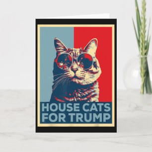 Hauskatzen für Trump 2024 Trump Gewonnen  Karte