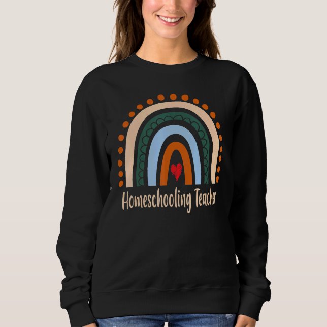 Hauslehrer Boho Rainbow Abschluss als Sweatshirt (Vorderseite)