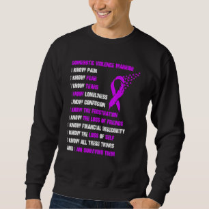 Häusliche Gewalt Kämpfer Mit Einem Band Häusliche Sweatshirt