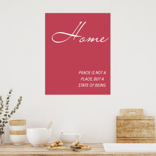 Häuslicher Frieden ist ein Zustand, der Wandkunst  Poster