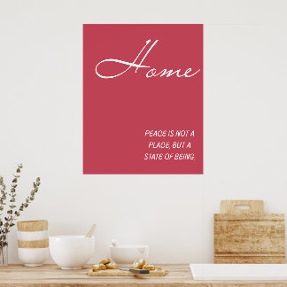 Häuslicher Frieden ist ein Zustand, der Wandkunst  Poster