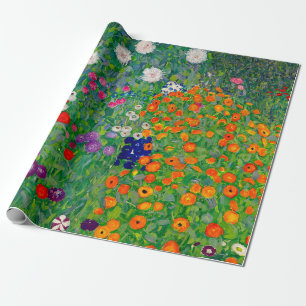 Häuslicher Garten Gustav Klimt Geschenkpapier