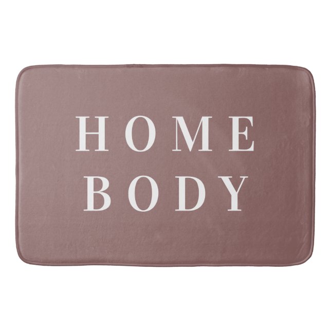 Häuslicher Minimal-Braun-Badematte Badematte (Vorderseite)