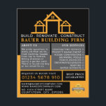 Hauslogo, Gebäude-Firma, Bauwerbespot Flyer<br><div class="desc">Hauslogo,  Gebäude-Firma,  Baufirma,  Werbefirmen Flyer des Business Card Store.</div>