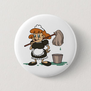 Hausmädchen Button