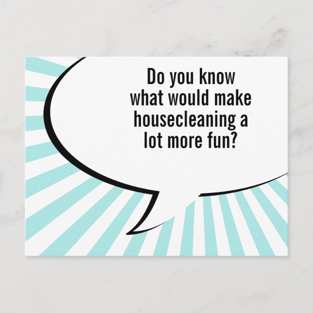 Hausmädchen Postkarte (Vorderseite)