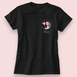 Hausmädchen reinigt Haus Schwarz Rosa Glänzend Ges T-Shirt