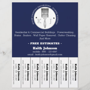 Hausmaler-Dekorateur Profi Individuelles Logo F Flyer