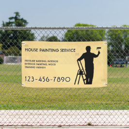 Hausmalerei-Service-Werbeaktion Zaun anpassen Banner