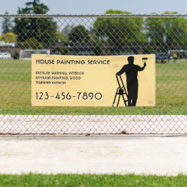 Hausmalerei-Service-Werbeaktion Zaun individuell a Banner